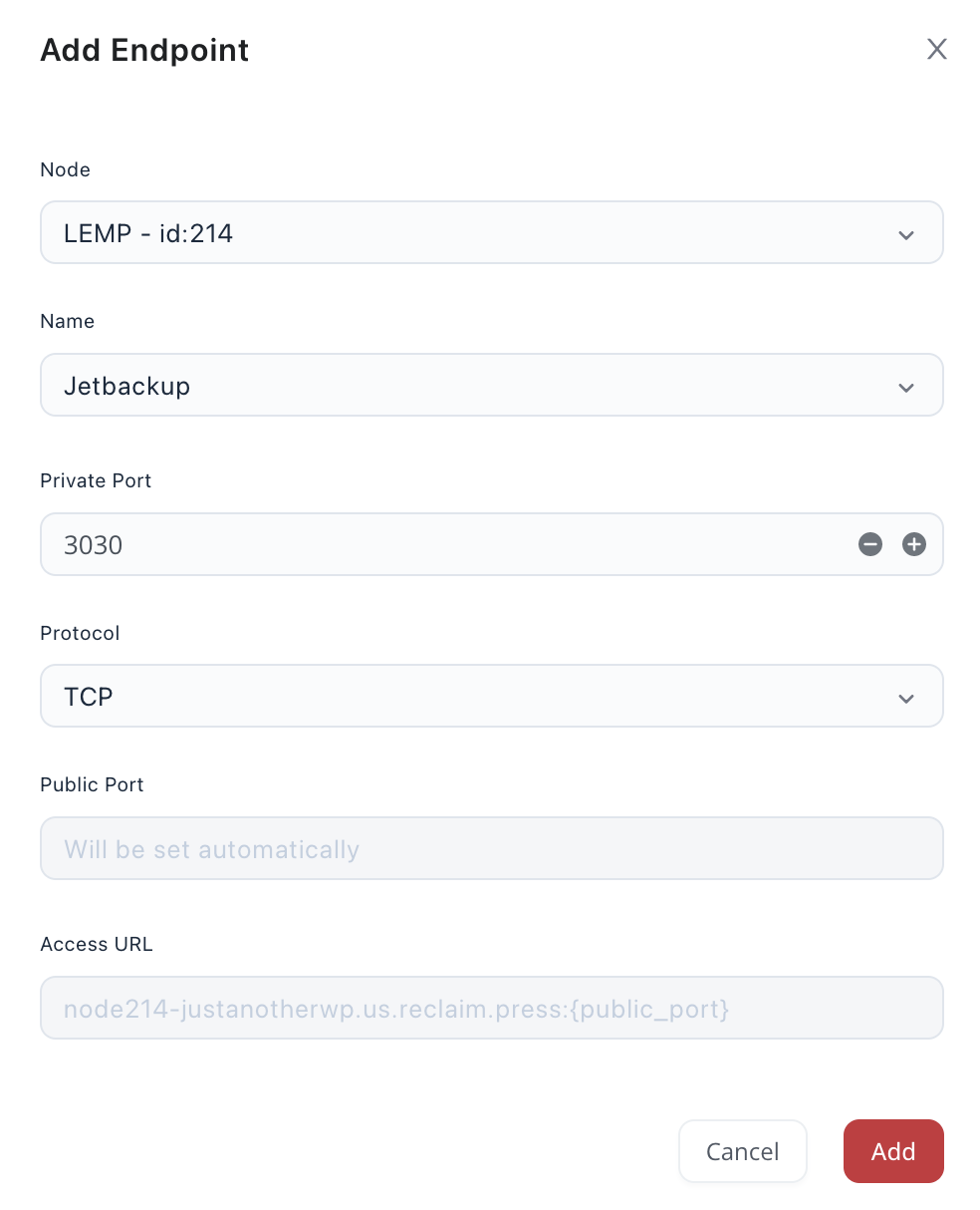 Using Endpoints Reclaim Hosting