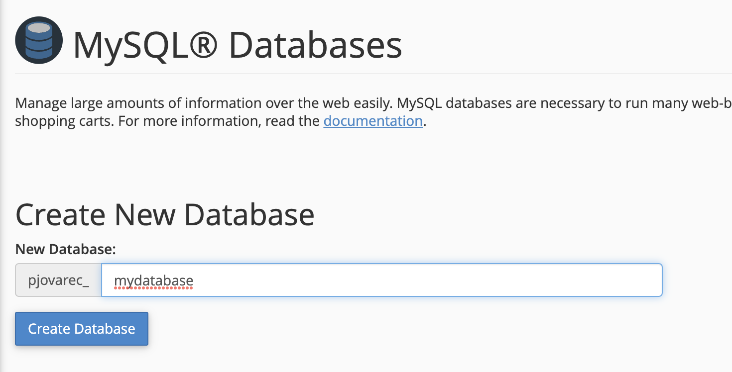 Create Databases And Add Users In Cpanel Mysql Databases Reclaim Hosting 5575